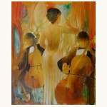 La chanteuse et ses violoncellistes 100 X 81 cm.jpg